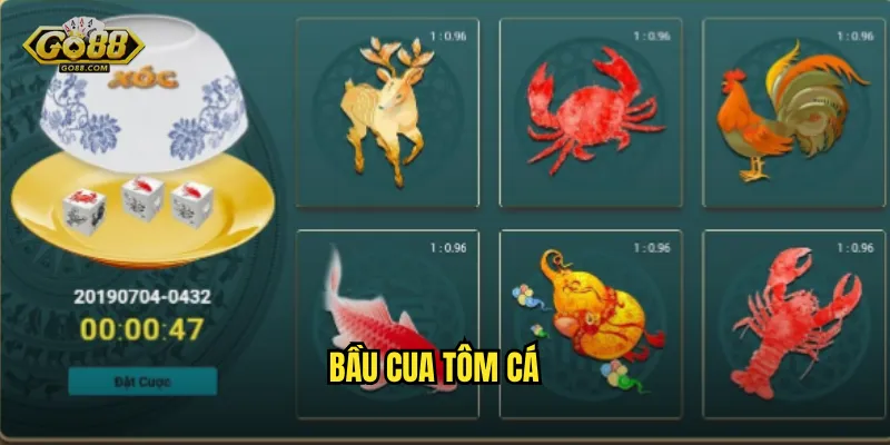 bầu cua tôm cá
